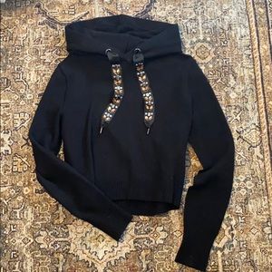 Embellished Sweater hoodie